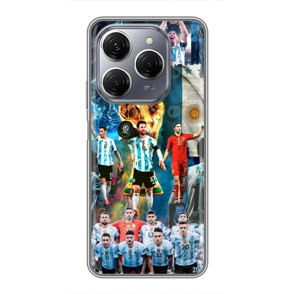 Чехол с принтом «Аргентина Месси» для TECNO Spark 20 Pro