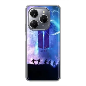 Чехлы BTS для TECNO Spark 20 Pro (AlphaPrint) (Army BTS)