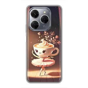 Чохол з мемом Тралалело тралала на TECNO Spark 20 Pro (Балерина капучина)