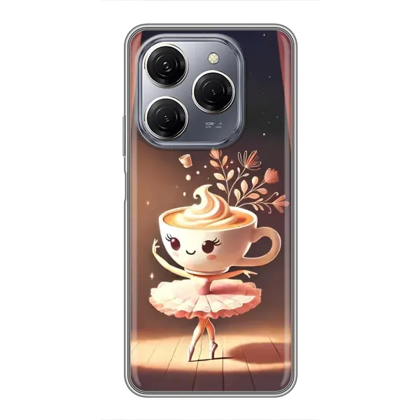 Чохол з принтом «Балерина капучина» для TECNO Spark 20 Pro Чохол з принтом «Балерина капучина» для TECNO Spark 20 Pro