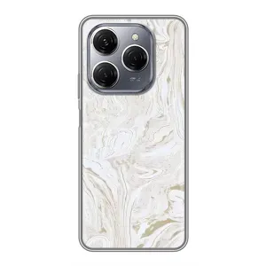 Мраморный чехол на TECNO Spark 20 Pro (VPrint) (Белый мрамор)