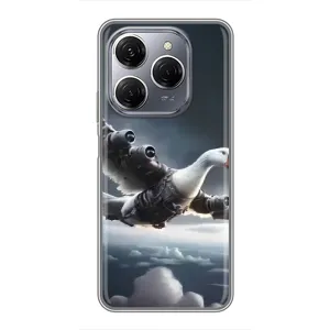 Чохол з мемом Тралалело тралала на TECNO Spark 20 Pro (Бомбардіні гусіні)