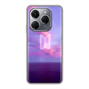 Чехлы BTS для TECNO Spark 20 Pro (AlphaPrint) (BTS логотип)