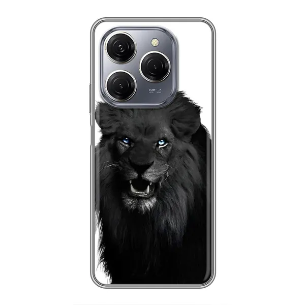 Чохол з принтом «Чорний ЛЕВ» для TECNO Spark 20 Pro