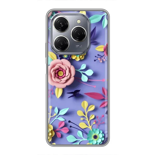 Чохол з принтом «Дизайн квітів» для TECNO Spark 20 Pro Чохол з принтом «Дизайн квітів» для TECNO Spark 20 Pro