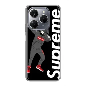 Чехол для TECNO Spark 20 Pro с картинкой Supreme (AlphaPrint) (Деб Суприм)