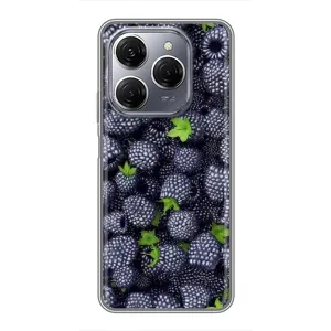 Чехлы с Фруктами для TECNO Spark 20 Pro (VPrint) (Ежевика)