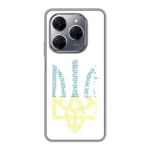 Чехлы для TECNO Spark 20 Pro  Укр. Символика (AlphaPrint) (Герб из букв)