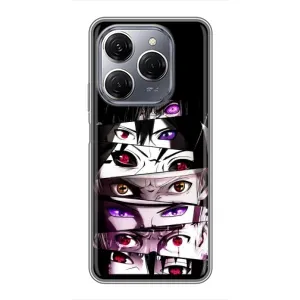 Чехлы Персонажи Аниме Наруто для TECNO Spark 20 Pro (AlphaPrint) (Глаза Anime)