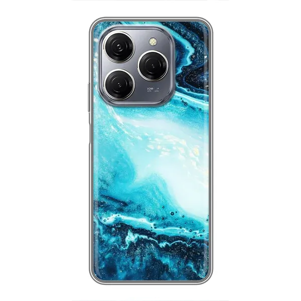 Чохол з принтом «Блакитний мрамор» для TECNO Spark 20 Pro Чохол з принтом «Блакитний мрамор» для TECNO Spark 20 Pro