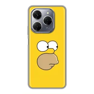 Чехол с Симпсонами для TECNO Spark 20 Pro (VPrint) (Гомер)