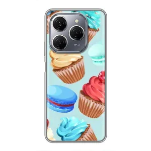 Чехлы с Фруктами для TECNO Spark 20 Pro (VPrint) (Кексики)