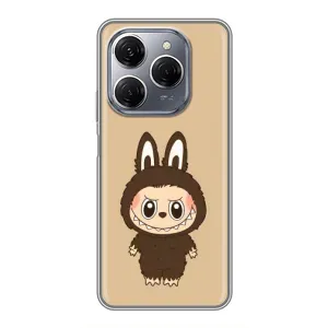 Чохол з Лабубу на TECNO Spark 20 Pro (Bored Ape в червоному)