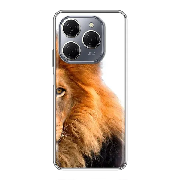 Чохол з принтом «Лев грива» для TECNO Spark 20 Pro