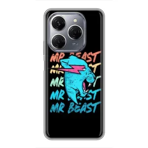 Чехлы Мистер Бист для Техно Спарк 20 Про (logo Mr beast)