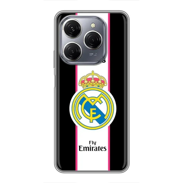 Чохол з принтом «лого Real Madrid» для TECNO Spark 20 Pro