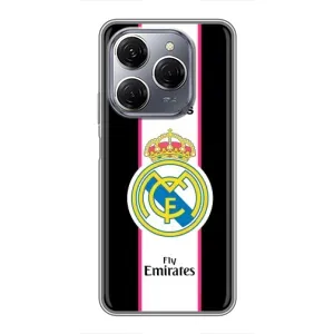 Чехол для TECNO Spark 20 Pro с принтом Реал Мадрид (Лого Real Madrid)