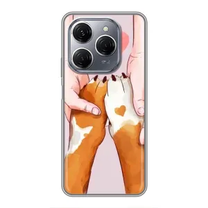 Чехлы с собаками для TECNO Spark 20 Pro (VPrint) (Любовь к собакам)