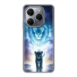 Чехол со Львом для TECNO Spark 20 Pro (VPrint) (Маленький лев)