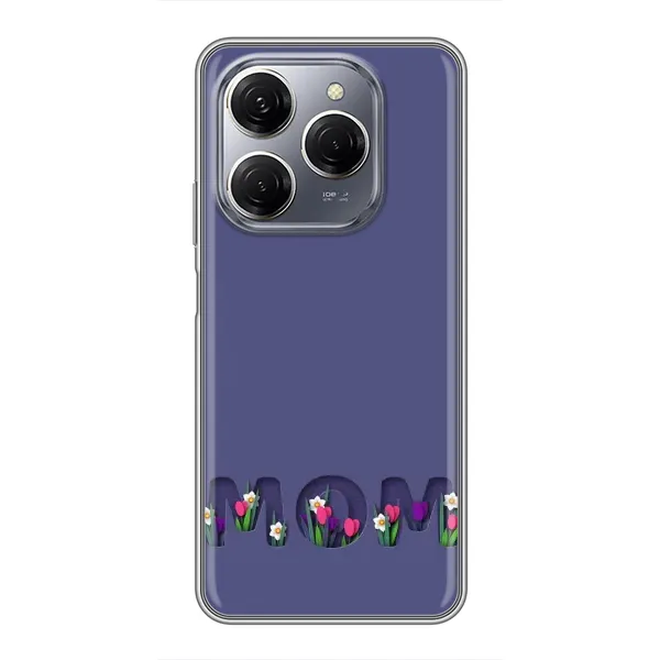 Чохол з принтом «Мама в квітах» для TECNO Spark 20 Pro