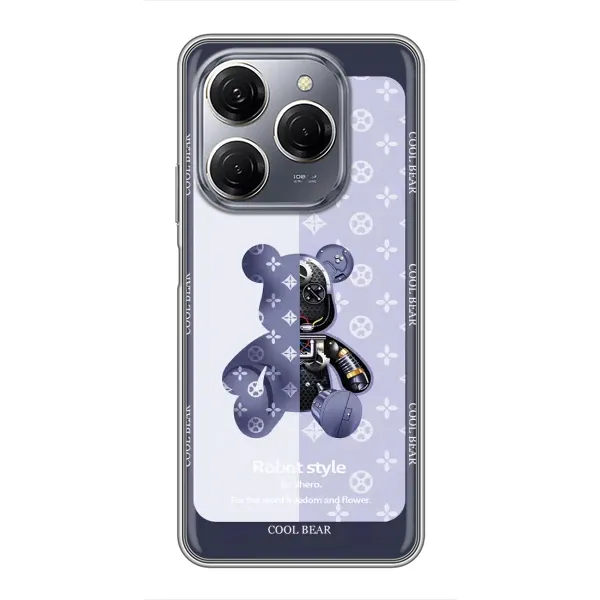 Чохол з принтом «Медведик LV» для TECNO Spark 20 Pro Чохол з принтом «Медведик LV» для TECNO Spark 20 Pro