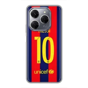 Чехлы Месси для TECNO Spark 20 Pro (AlphaPrint) (Messi Barca 10)