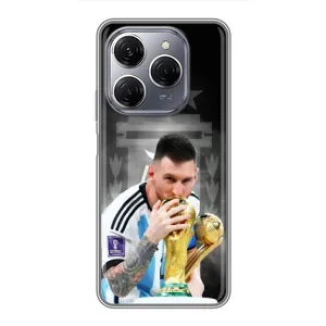Чехлы для TECNO Spark 20 Pro (Leo чемпион) (AlphaPrint) (Месси Чемпион)