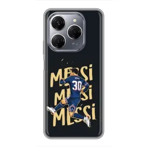 Чехлы для TECNO Spark 20 Pro (Leo чемпион) (AlphaPrint) (Messi ПСЖ)