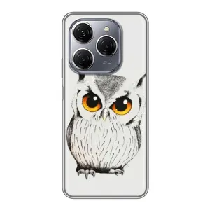 Чехол с птицами на TECNO Spark 20 Pro (VPrint) (Милая Сова)
