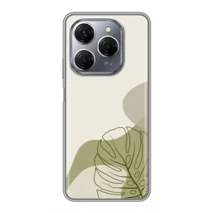Чохол з принтом «Зелена монстера дизайн» для TECNO Spark 20 Pro