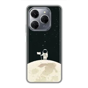 Космические Чехлы для Техно Спарк 20 Про (VPrint) (На луне)