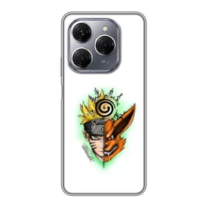 Naruto Anime Чехлы для Техно Спарк 20 Про (AlphaPrint) (Наруто Курама)