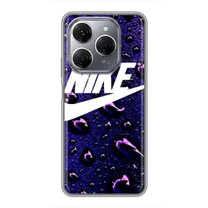 Чехол для TECNO Spark 20 Pro - с принтом Найк (AlphaPrint) (Найк принт)