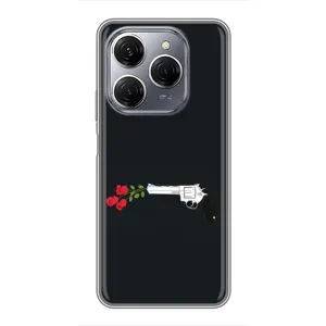 Чехлы (ART) Цветы на TECNO Spark 20 Pro (VPrint) (Неожиданные цветы)