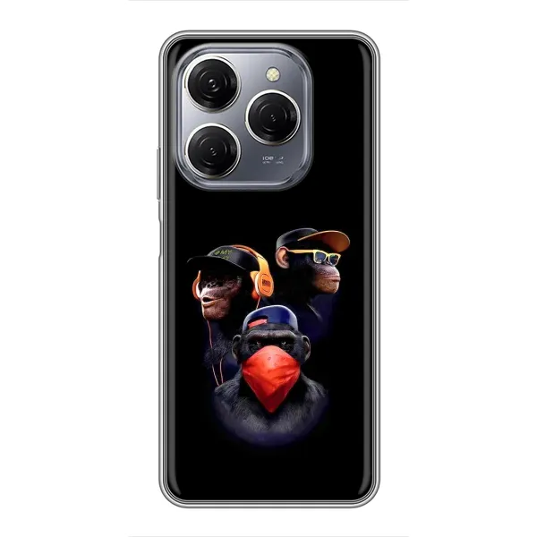 Чехол с принтом «Три обезьяны» для TECNO Spark 20 Pro Чехол с принтом «Три обезьяны» для TECNO Spark 20 Pro
