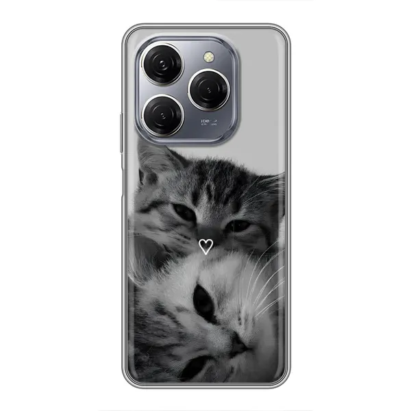 Чохол з принтом «Пара котів» для TECNO Spark 20 Pro Чохол з принтом «Пара котів» для TECNO Spark 20 Pro