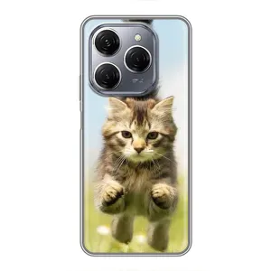 Чехлы с Котиками для TECNO Spark 20 Pro (VPrint) (Прыжок кота)
