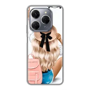 Чехол с печатью для TECNO Spark 20 Pro - (Мода) (AlphaPrint) (Путешествие)