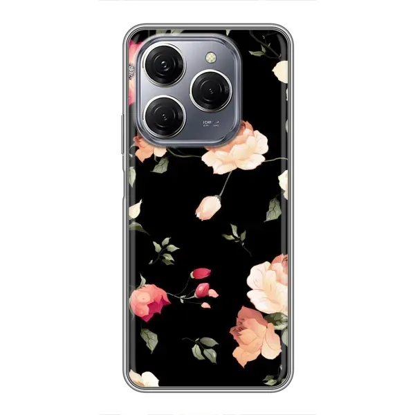 Чохол з принтом «Трояндочки» для TECNO Spark 20 Pro Чохол з принтом «Трояндочки» для TECNO Spark 20 Pro