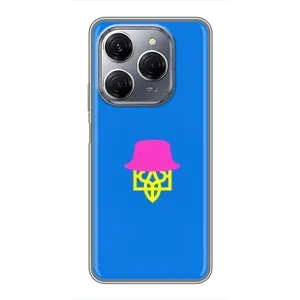 Чехлы для TECNO Spark 20 Pro  Укр. Символика (AlphaPrint) (Шапка на гербу)
