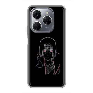Чехлы на тему: Итачи Учиха для TECNO Spark 20 Pro (AlphaPrint) (силуэт Итачи)