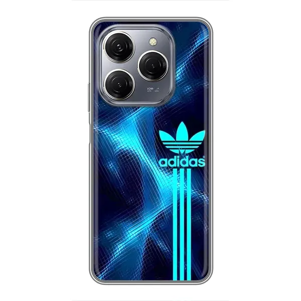 Чохол з принтом «Синій Адідас» для TECNO Spark 20 Pro Чохол з принтом «Синій Адідас» для TECNO Spark 20 Pro