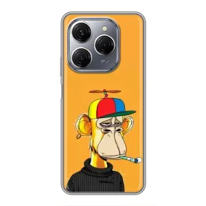 Чехлы с Обезьянами NFT для TECNO Spark 20 Pro (AlphaPrint) (Скучающая Обезьяна NFT)