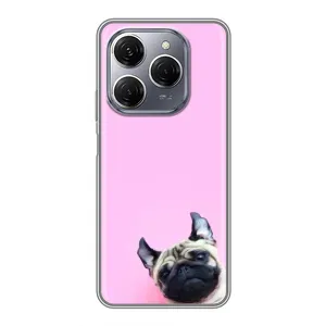 Чехлы с собаками для TECNO Spark 20 Pro (VPrint) (Смешная собака)