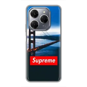 Чехол для TECNO Spark 20 Pro с картинкой Supreme (AlphaPrint) (Стиль Supreme)