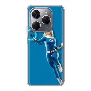 Чохол з принтом Фантастична четвірка для TECNO Spark 20 Pro (Сью Сторм політ)
