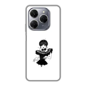 Чехлы Венсдей на TECNO Spark 20 Pro Уэнсдей (AlphaPrint) (танец Уэнздей)