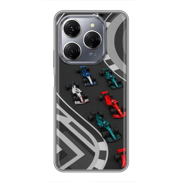 Чохол з принтом «Траса Ф1» для TECNO Spark 20 Pro