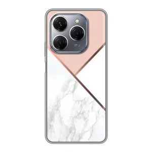 Мраморный чехол на TECNO Spark 20 Pro (VPrint) (Тройной мрамор)