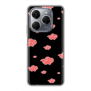 Чехлы Персонажи Аниме Наруто для TECNO Spark 20 Pro (AlphaPrint) (Тучки Аниме)